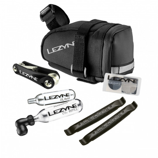 SACOCHE LEZYNE M-CADDY chargée / CO2-KIT