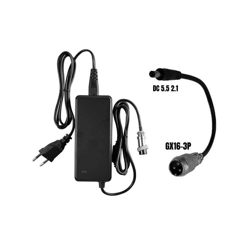 Chargeur 36V  42V / 2A (connecteur DC 5.5*2.1MM)