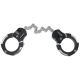 Menottes Street Cuff de 7,6 cm en acier cémenté laminé - maillon unique Menottes Street Cuff de 7,6 cm en acier cémenté laminé - maillon unique