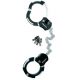 Menottes Street Cuff de 7,6 cm en acier cémenté laminé - maillon unique Menottes Street Cuff de 7,6 cm en acier cémenté laminé - maillon unique