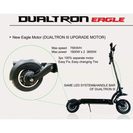 MINIMOTORS Trottinette électrique Dualtron Eagle Pro 3600W