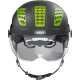 Casque Abus hyban 2.0 ACE Noir avec visière + led arrière Casque Abus hyban 2.0 ACE Noir avec visière + led arrière