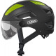 Casque Abus hyban 2.0 ACE Noir avec visière + led arrière Casque Abus hyban 2.0 ACE Noir avec visière + led arrière